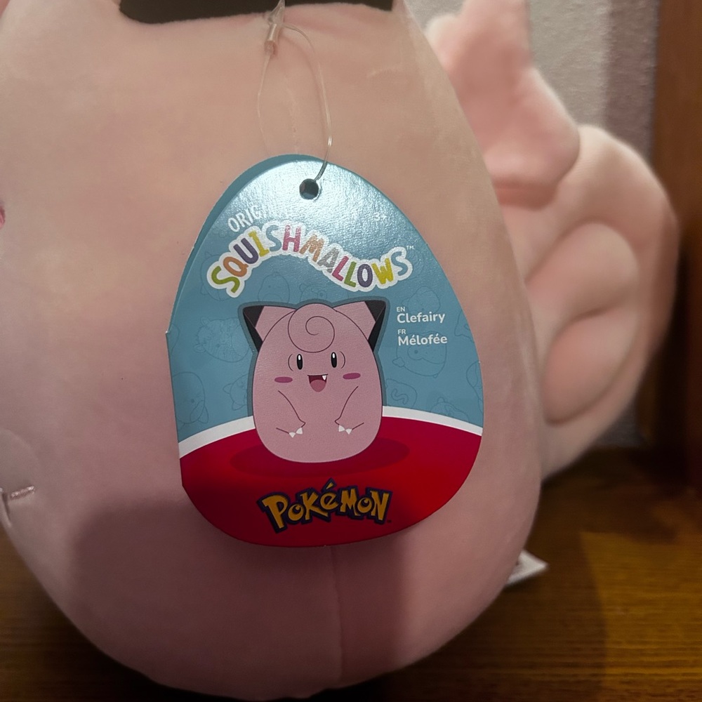 10” Clefairy Pokémon Squishmallow - Picture 6 of 7